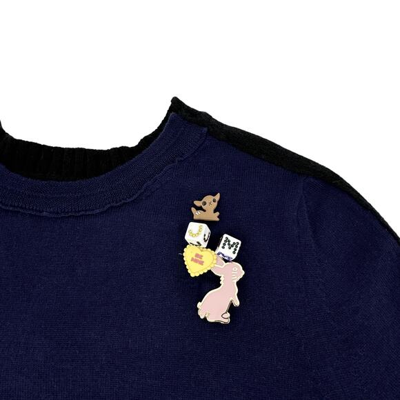 MARC JACOBS The DIY Wool Sweater in Navy S - Picture 9 of 16